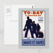 Vandaag is een andere Dag WPA Briefkaart (Voorkant / Achterkant)