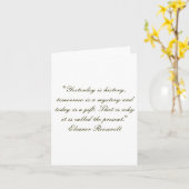 Vandaag is een blanco kaart cadeau (Gele Bloem)