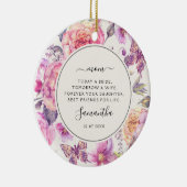 Vandaag is een Bride Moeder van de Bride Foto Flor Keramisch Ornament (Rechts)