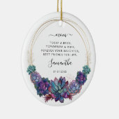 Vandaag is een Bride moeder van de Bride foto Succ Keramisch Ornament (Rechts)