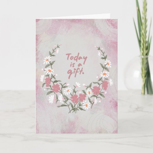 Vandaag is een cadeaukaart kaart (Voorkant)