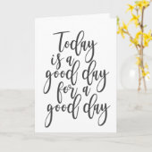 Vandaag is een Dag van Goede Dag Kaart (Gele Bloem)