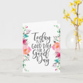 Vandaag is een Dag van Goede Dag Kaart (Gele Bloem)