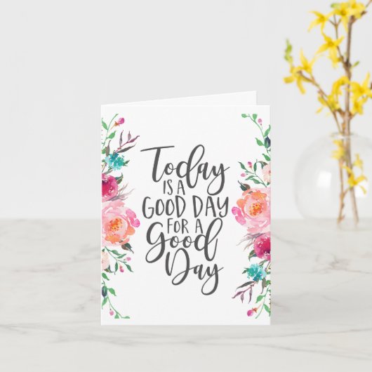 Vandaag is een Dag van Goede Dag Kaart (Gele Bloem)