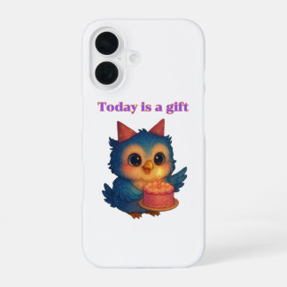 Vandaag is een geschenk - Dankbaarheid Herinnering iPhone 16 Hoesje
