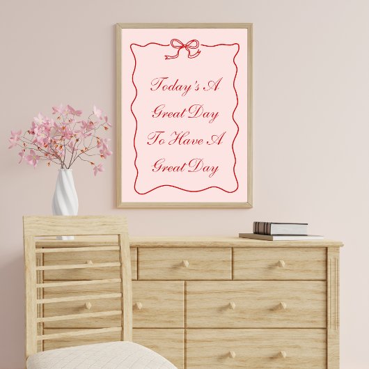 Vandaag is een geweldige dag om een geweldig Poste Poster