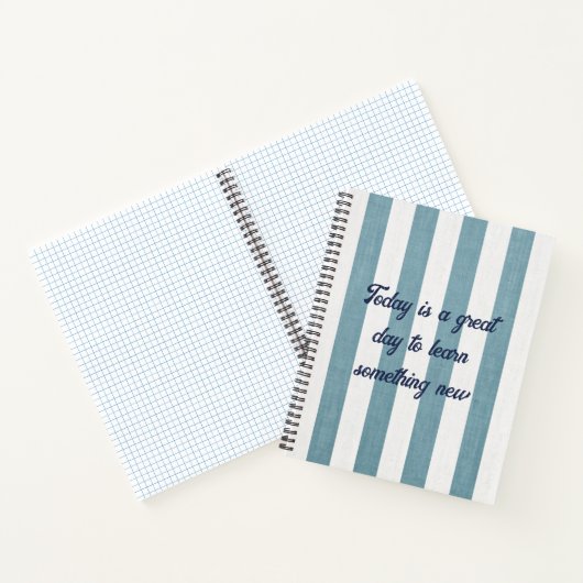 Vandaag is een geweldige dag om iets nieuws te ler notitieboek (Binnen)