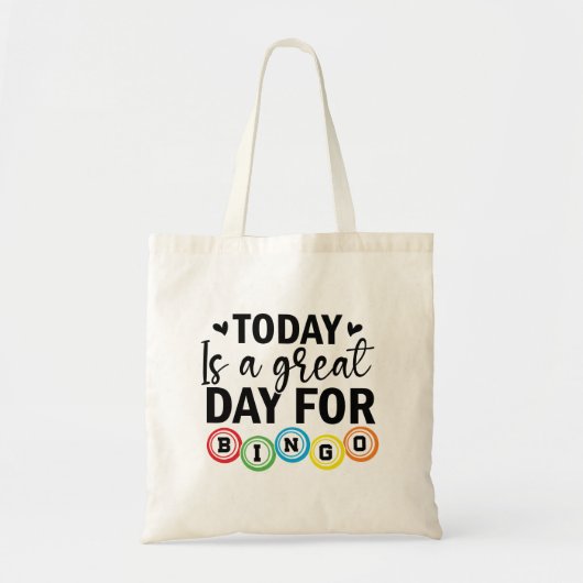 Vandaag is een geweldige dag voor Bingo Tote Bag (Voorkant)