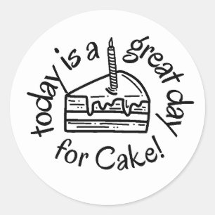 Vandaag is een geweldige dag voor Cake! Sticker