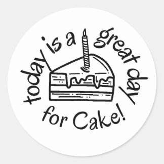 Vandaag is een geweldige dag voor Cake! Sticker
