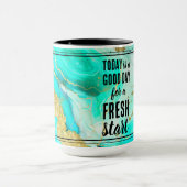 Vandaag is een goede dag frisse start Motivatie of Mok (Midden)