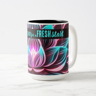 Vandaag is een goede dag frisse start Motivatie of Tweekleurige Koffiemok