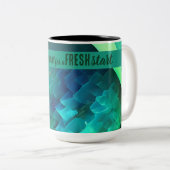 Vandaag is een goede dag frisse start Motivatie of Tweekleurige Koffiemok (Voorkant rechts)