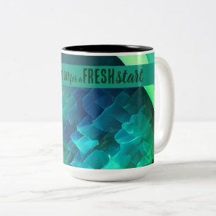 Vandaag is een goede dag frisse start Motivatie of Tweekleurige Koffiemok
