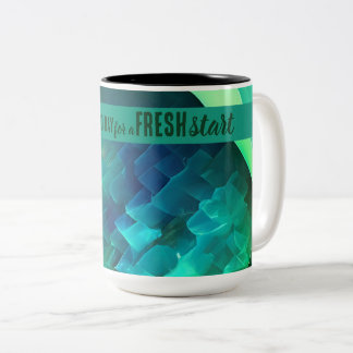 Vandaag is een goede dag frisse start Motivatie of Tweekleurige Koffiemok
