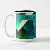 Vandaag is een goede dag frisse start Motivatie of Tweekleurige Koffiemok (Links)