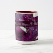 Vandaag is een goede dag frisse start Motivatie of Tweekleurige Koffiemok (Center)