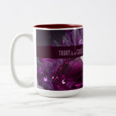 Vandaag is een goede dag frisse start Motivatie of Tweekleurige Koffiemok (Links)