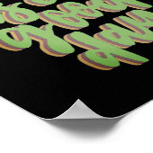 VANDAAG IS EEN GOEDE DAG inspirerend grafitti Poster (Hoek)