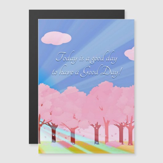 Vandaag is een goede dag Magnetische Kaart (Voorkant / Achterkant)