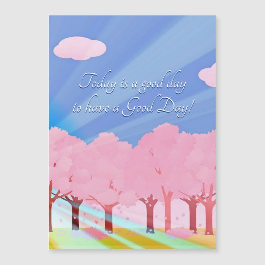 Vandaag is een goede dag Magnetische Kaart (Voorkant)
