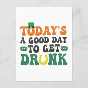 Vandaag is een Goede Dag Om Dronken Te Worden Funn Uitnodiging Briefkaart