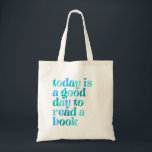 Vandaag is een goede dag om een boek te lezen tote bag<br><div class="desc">Super schattig "Vandaag is een goede dag om een boek te lezen" canvas tas. Dit zou een geweldig cadeau zijn voor een leraar of student, het zou ook perfect zijn voor die reizen naar de bibliotheek of boekwinkel!</div>
