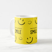 Vandaag is een goede dag om te glimlachen Inspirat Koffiemok (Voorkant links)