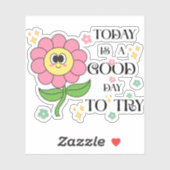 vandaag is een goede dag om te proberen sticker (Vel)