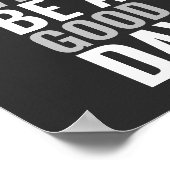 Vandaag is een goede dag positief poster (Hoek)