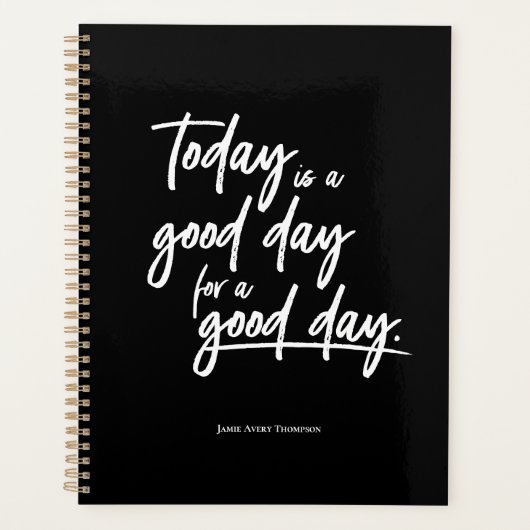 Vandaag is een goede dag voor een gepersonaliseerd planner (Voorkant)