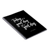 Vandaag is een goede dag voor een persoonlijke dag notitieboek (Rechterzijde)