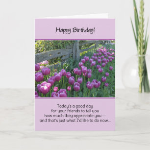 Vandaag is een goede dag voor je vrienden om je te bedankkaart