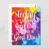 Vandaag is een Inspirerend prijsopgave voor een go Briefkaart (Voorkant / Achterkant)