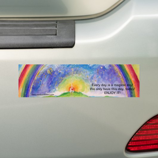 Vandaag is een magische dag! bumpersticker (Op auto)