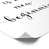 Vandaag is een nieuw begin motivatie poster (Hoek)