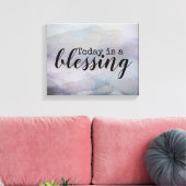 vandaag is een ontwerp van de waterverf van de zeg canvas afdruk (Insitu (Woonkamer))