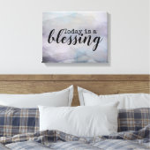 vandaag is een ontwerp van de waterverf van de zeg canvas afdruk (Insitu (Slaapkamer))