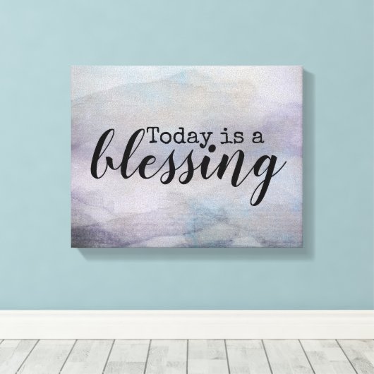 vandaag is een ontwerp van de waterverf van de zeg canvas afdruk (Insitu (Houten vloer))