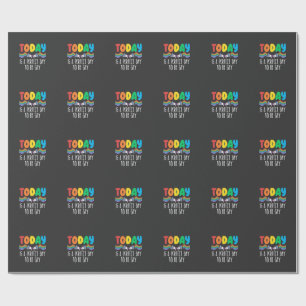 Vandaag is een perfecte dag om gay LGBTQ Pride Mon Cadeaupapier