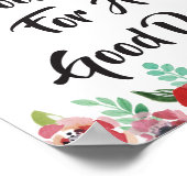 Vandaag is een... Poster Floral Quote (Hoek)