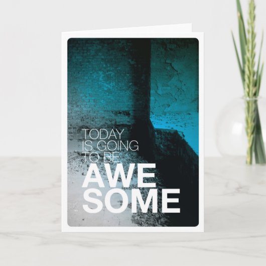 Vandaag is geweldige verjaardagskaart kaart (Voorkant)