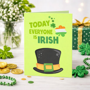 Vandaag is het allemaal Ierse St. Patrick's Day Kaart