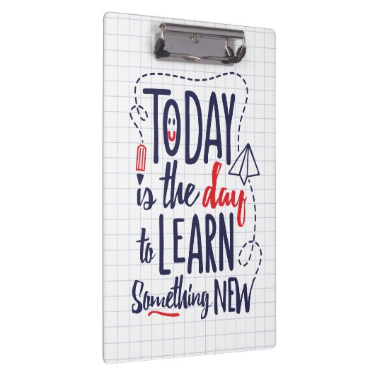 Vandaag is het de dag om iets nieuws te leren klembord (Rechts)