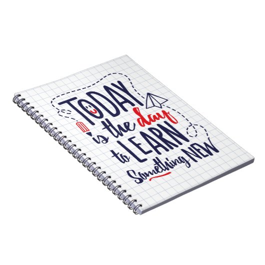 Vandaag is het de dag om iets nieuws te leren notitieboek (Rechterzijde)