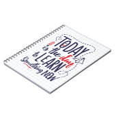 Vandaag is het de dag om iets nieuws te leren notitieboek (Linkerzijde)