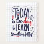 Vandaag is het de dag om iets nieuws te leren planner (Achterkant)