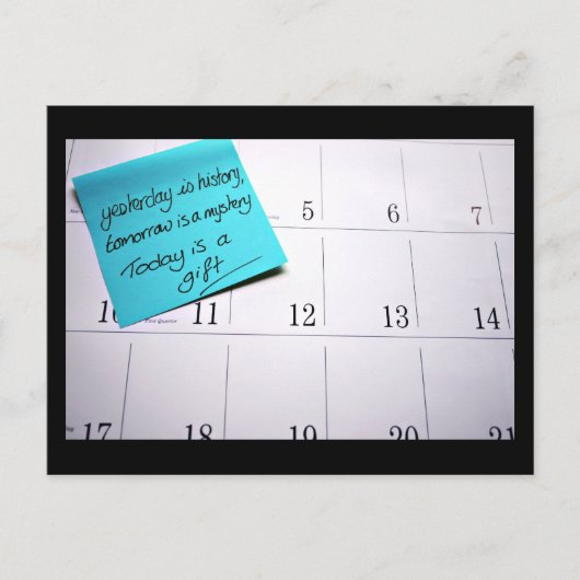 Vandaag is het een cadeau briefkaart (Voorkant)