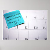 Vandaag is het een cadeauafdruk poster (Voorkant)