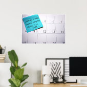 Vandaag is het een cadeauafdruk poster (Thuiskantoor)